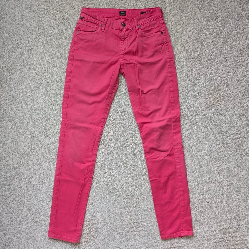 Citizens of Humanity Thompson Skinny Jeans Shocking Pink Women's 25 stretch pant